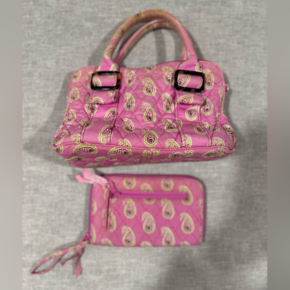 Vintage Vera Bradley Hand Bag and Wallet Set